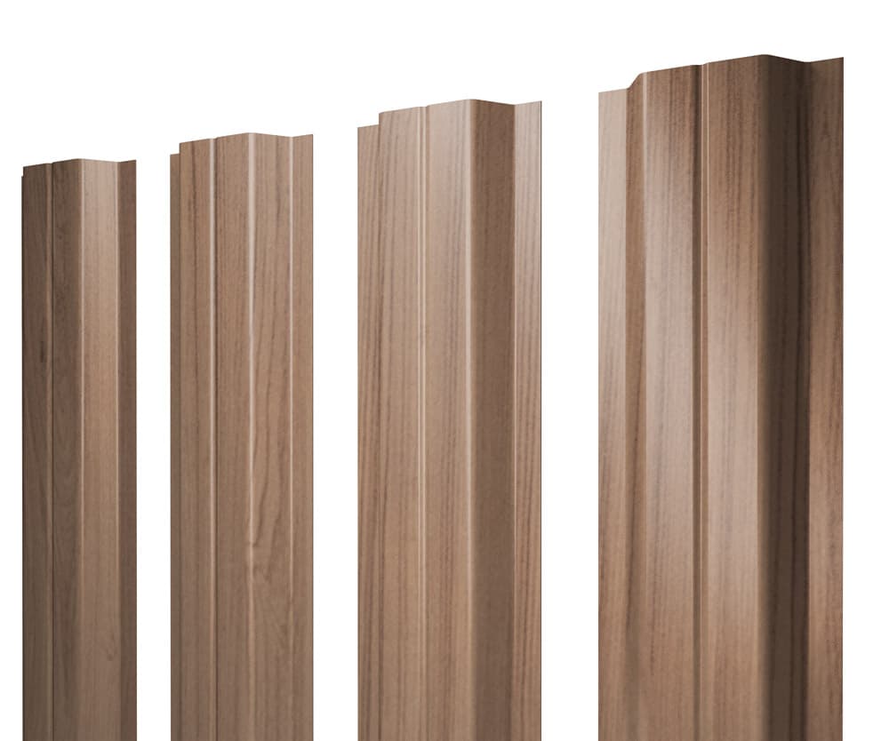 Штакетник П-образный В с прямым резом 0,45 Print Elite Honey Wood TwinColor - Image 17