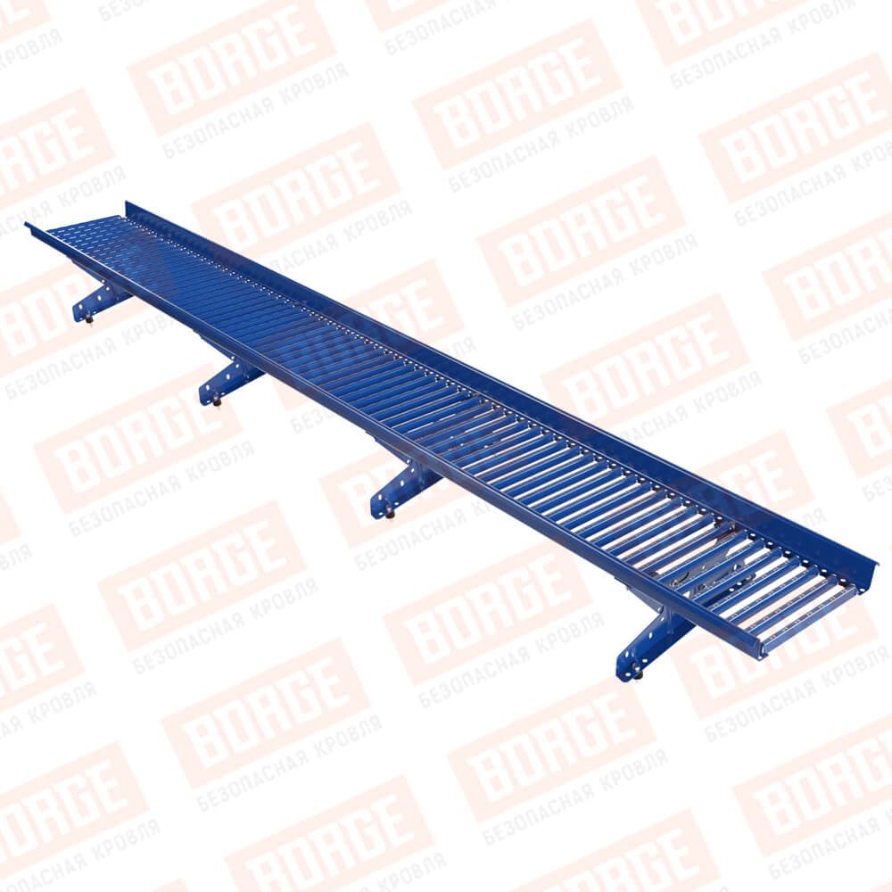 Мостик переходной для металлочерепицы L=3 м Borge сигнально-синий RAL 5005 - Image 1