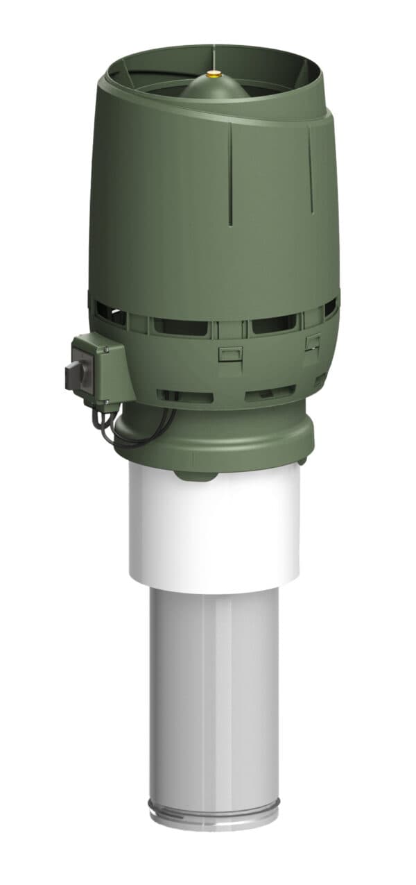 Вентилятор крышный Vilpe FLOW ECo160C/400, зеленый - Image 1