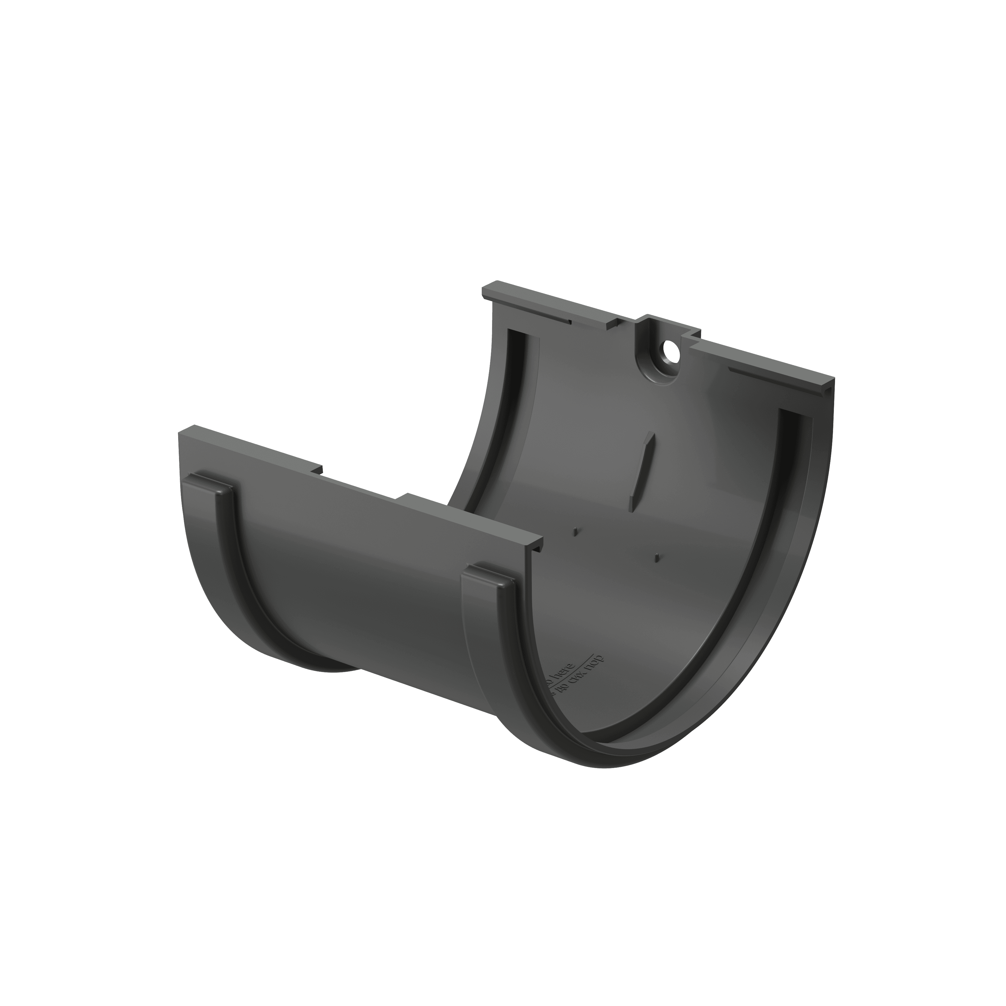 Docke STANDARD Соединитель желобов 120 мм (Серый 7024) - Image 1