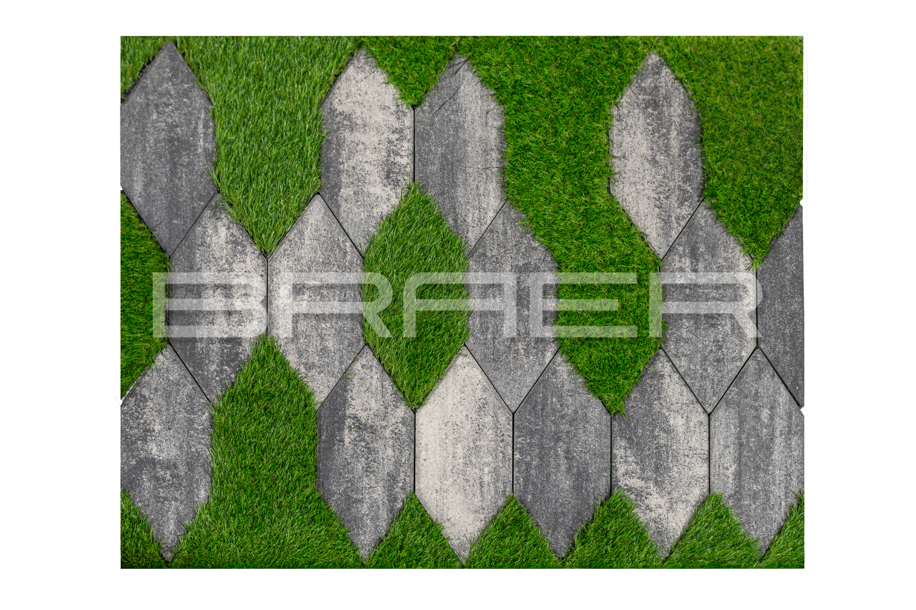 Плитка тротуарная Braer Карат Color Mix Ночь, h=80 мм - Image 1