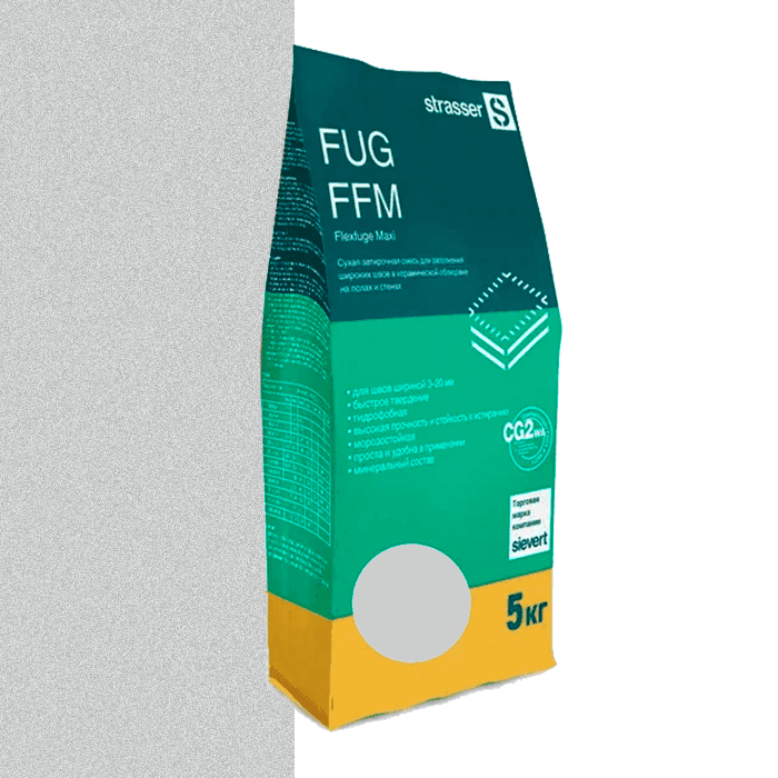 Смесь затирочная strasser FUG FFM 04 светло-серый, 5 кг - Image 1