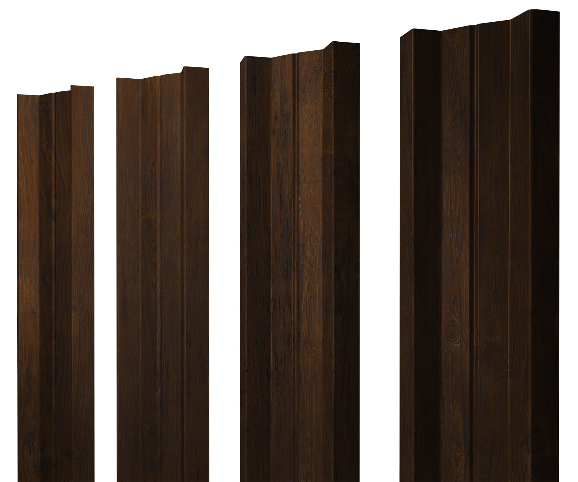 Штакетник М-образный А с прямым резом 0,45 Print Elite Chestnut Wood - Image 17
