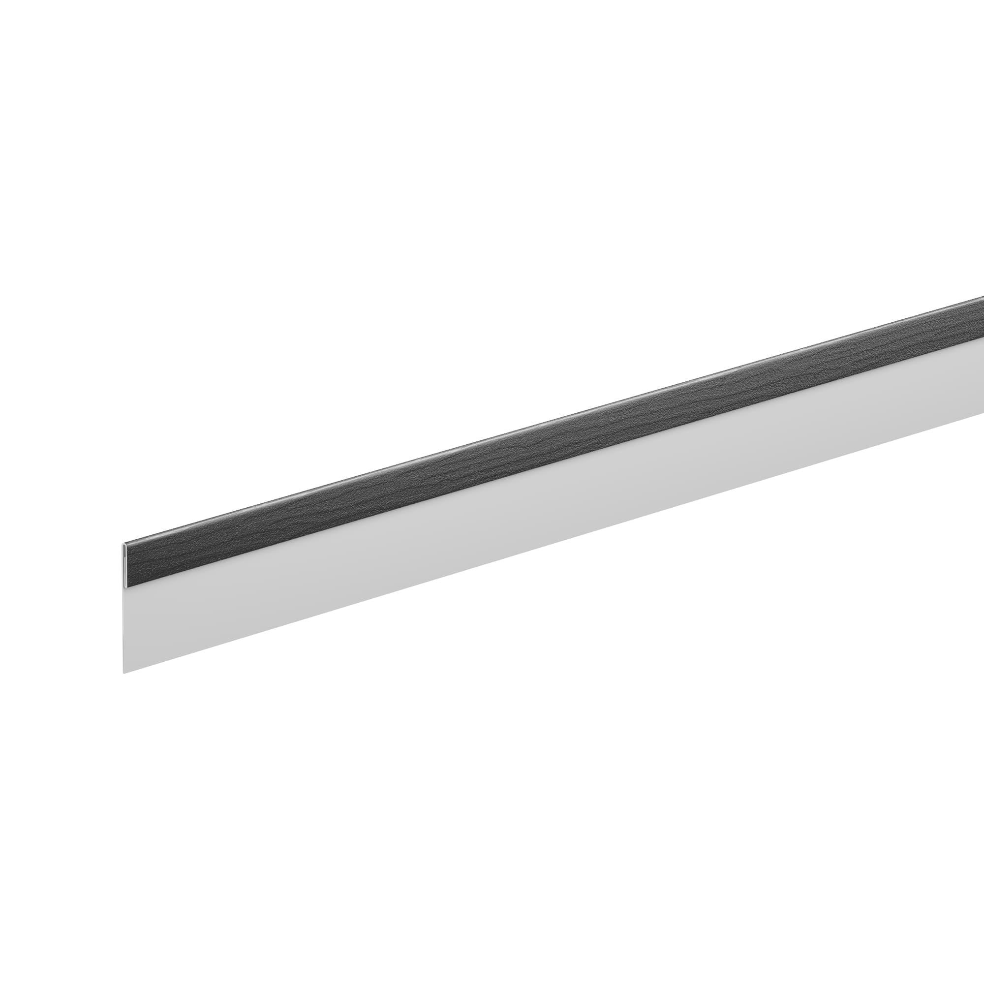 Планка финишная L=2 м AquaSystem Rooftop Бархат черный матовый RAL 9005, фактурный  - Image 1