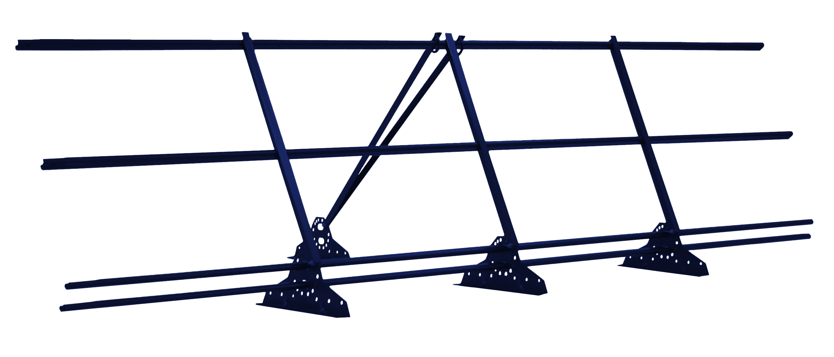 Ограждение кровельное со снегозадержателем Grand Line 0,9х3м RAL 5002 - Image 1