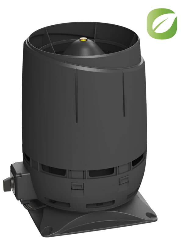Вентилятор Vilpe FLOW ECo125S + основание 300*300, черный - Image 1