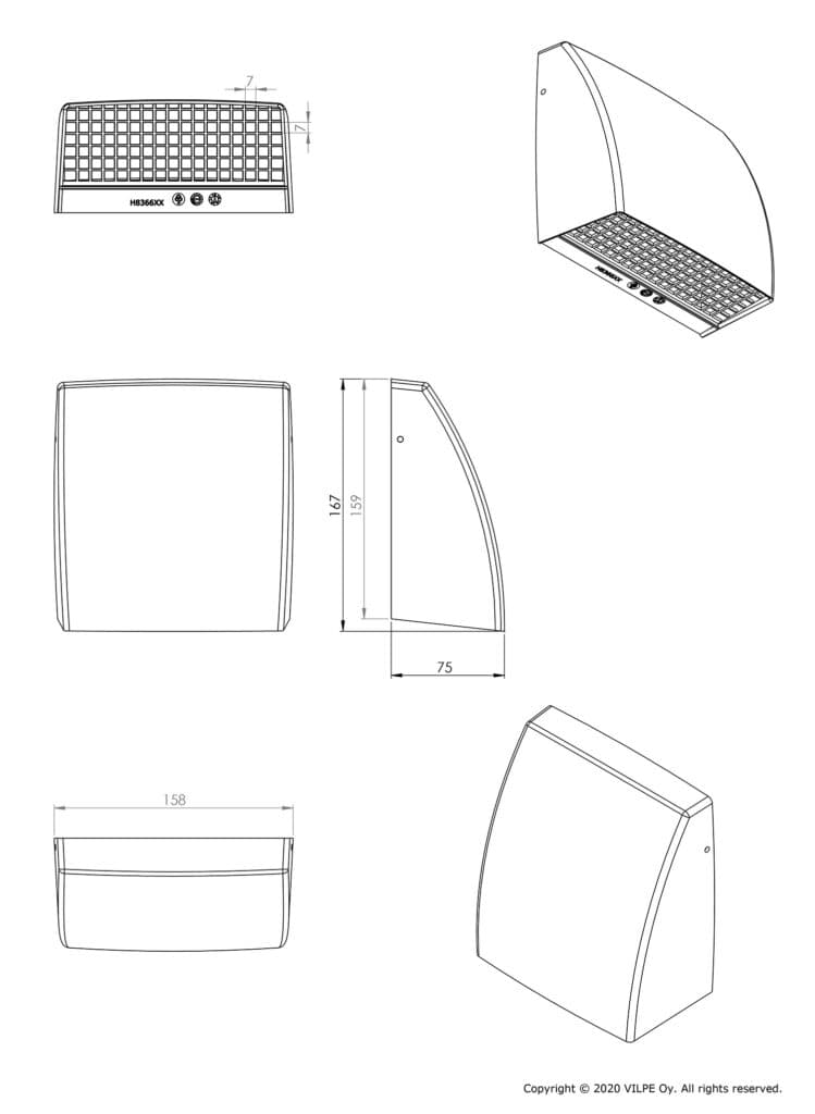 Козырек ветрозащитный Vilpe VILPE Storm Cover, белый - View 2