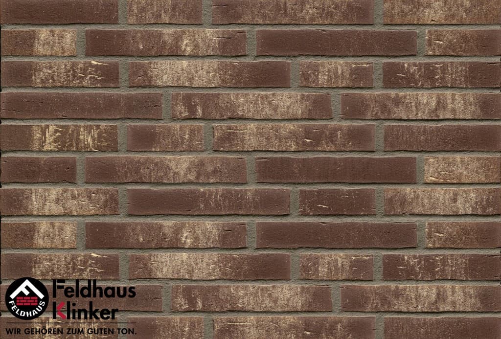 Плитка фасадная клинкерная Feldhaus Klinker R749NF14 vascu geo rotado, 240*71*14 мм - Image 1
