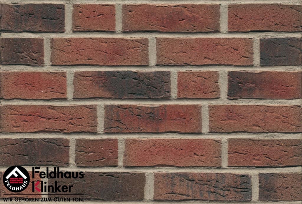 Плитка фасадная клинкерная Feldhaus Klinker R685NF14 sintra carmesi nelino, 240*71*14 мм - Image 1
