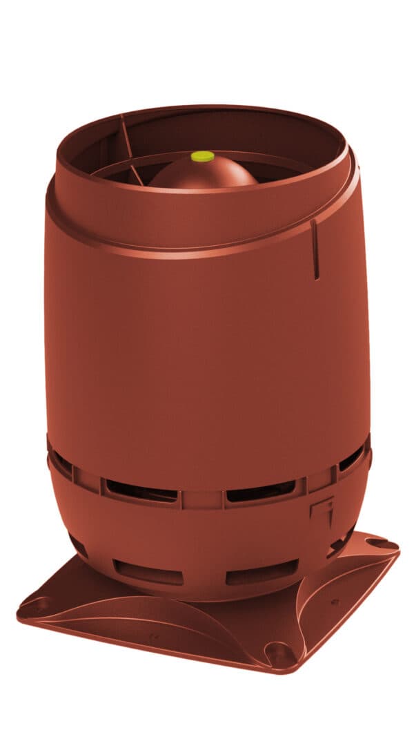Выход вентиляционный Vilpe FLOW 125S + основание 250*250, красный - Image 1