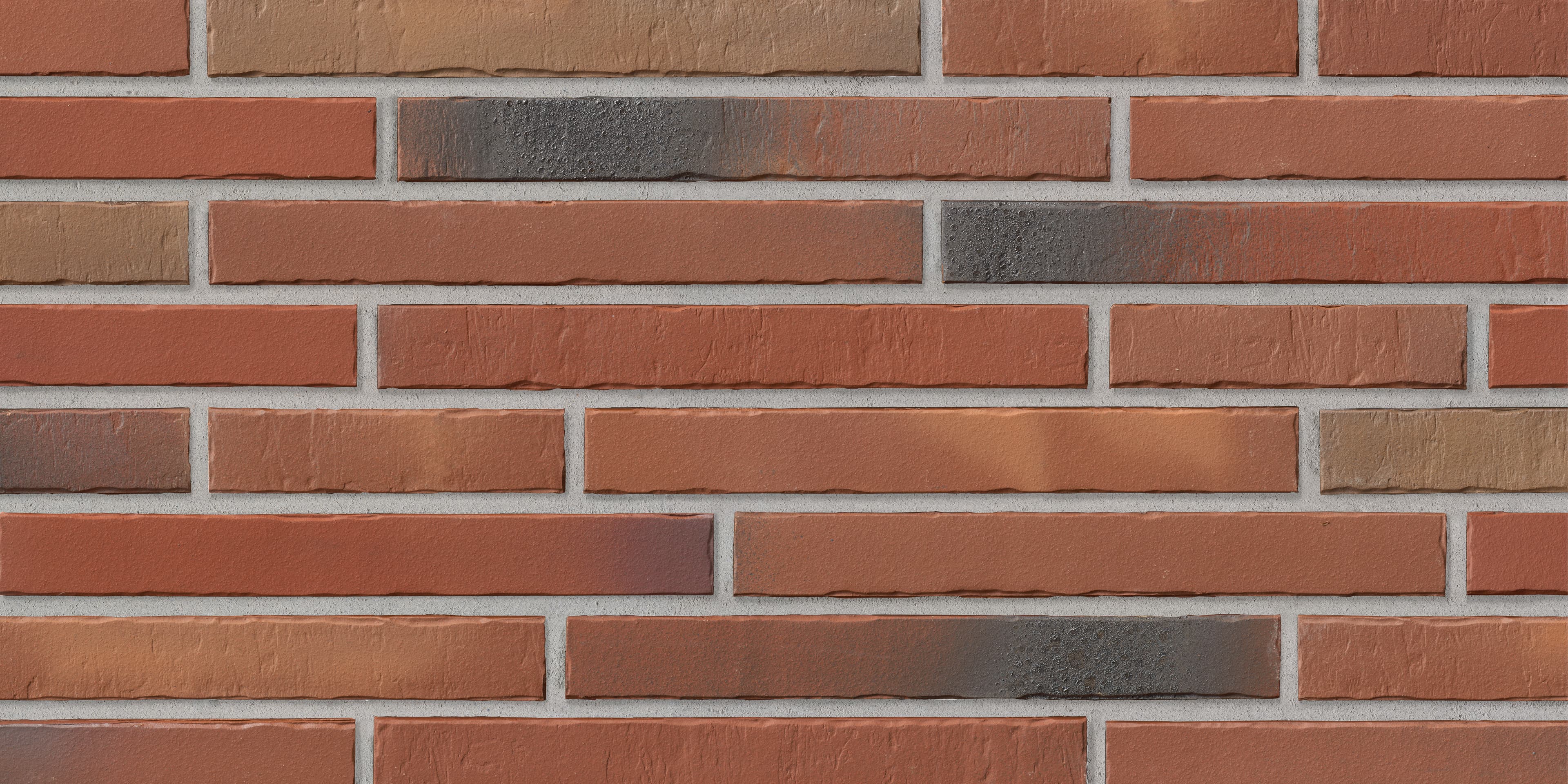 Плитка фасадная клинкерная Stroeher Glanzstuecke № 2 рельефная, 440*52*14 мм - Image 1