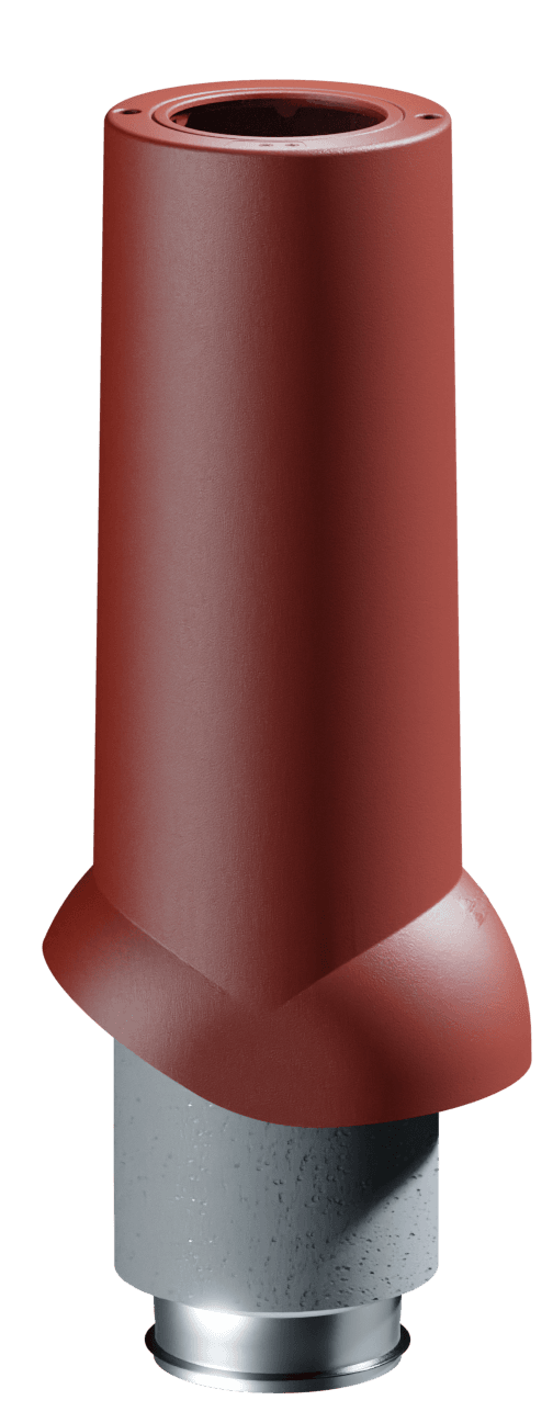 Труба выхода вентиляционного Docke PREMIUM ИЗЛ-125/700, Красный - Image 1