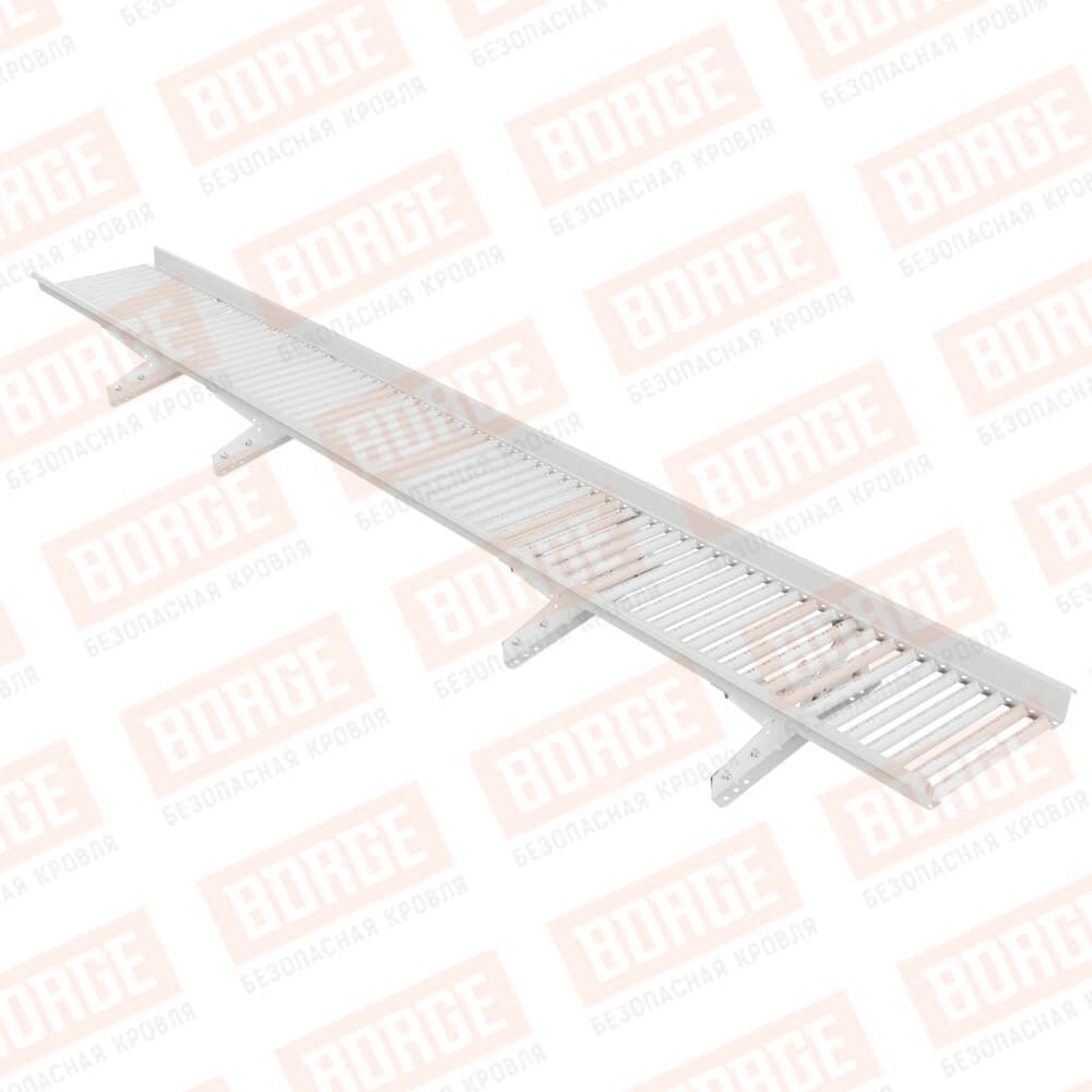 Мостик переходной для фальцевой кровли L=3 м Borge сигнально-белый RAL 9003 - Image 1