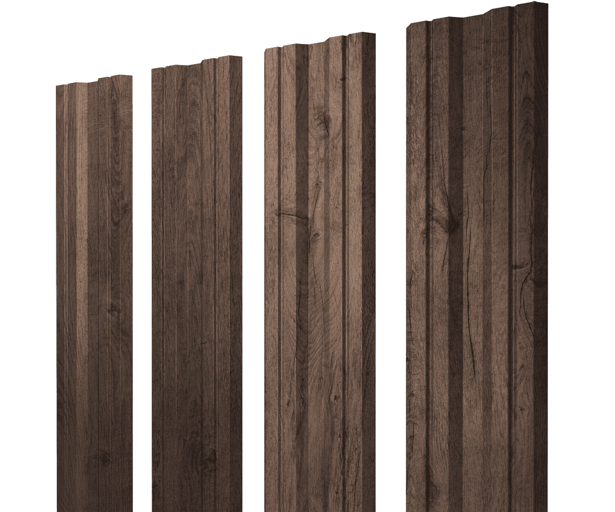 Штакетник Twin с прямым резом 0,45 Print Premium Almond Wood Fresh - Image 11