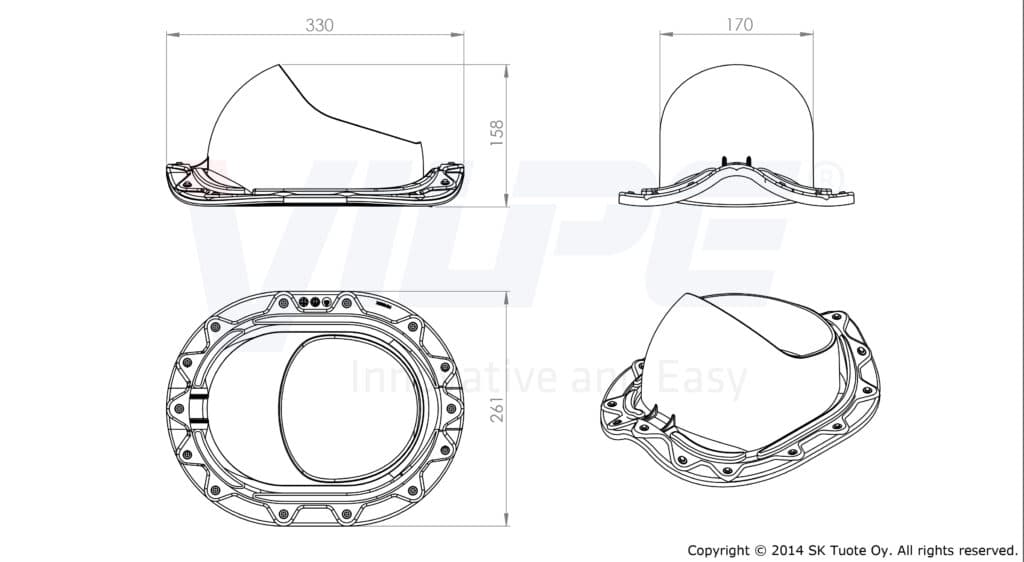 Проходной элемент Vilpe Muotokate 2К для металлической кровли, черный - Image 2