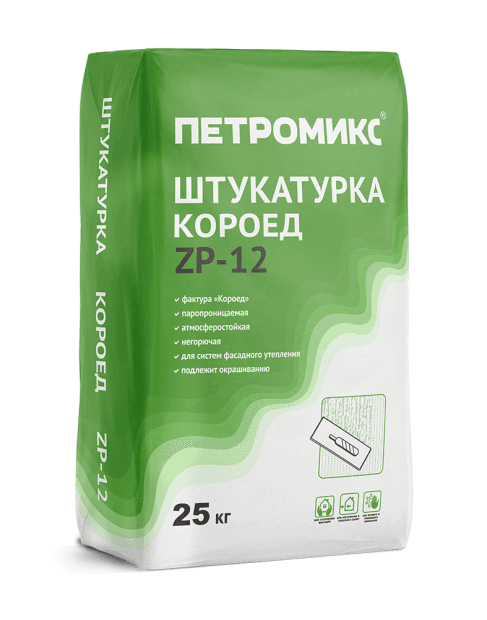 Штукатурка декоративная Петромикс ZP-12 Короед 3 мм, 25 кг - Image 1