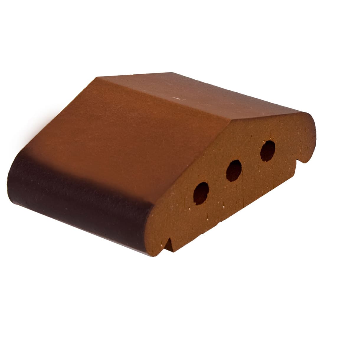 Профильный кирпич ZG Clinker K12 каштановый ангоб тушевой 170*110*65 мм - Image 1