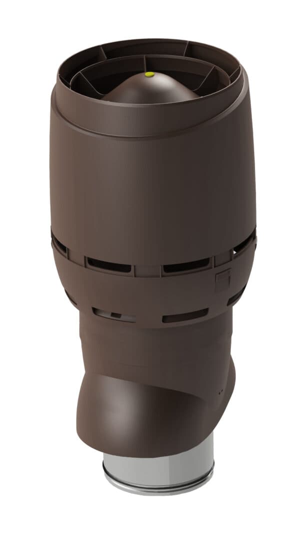 Выход вентиляционный изолированный с колпаком Vilpe FLOW XL 250P/IS/700, коричневый - Image 1