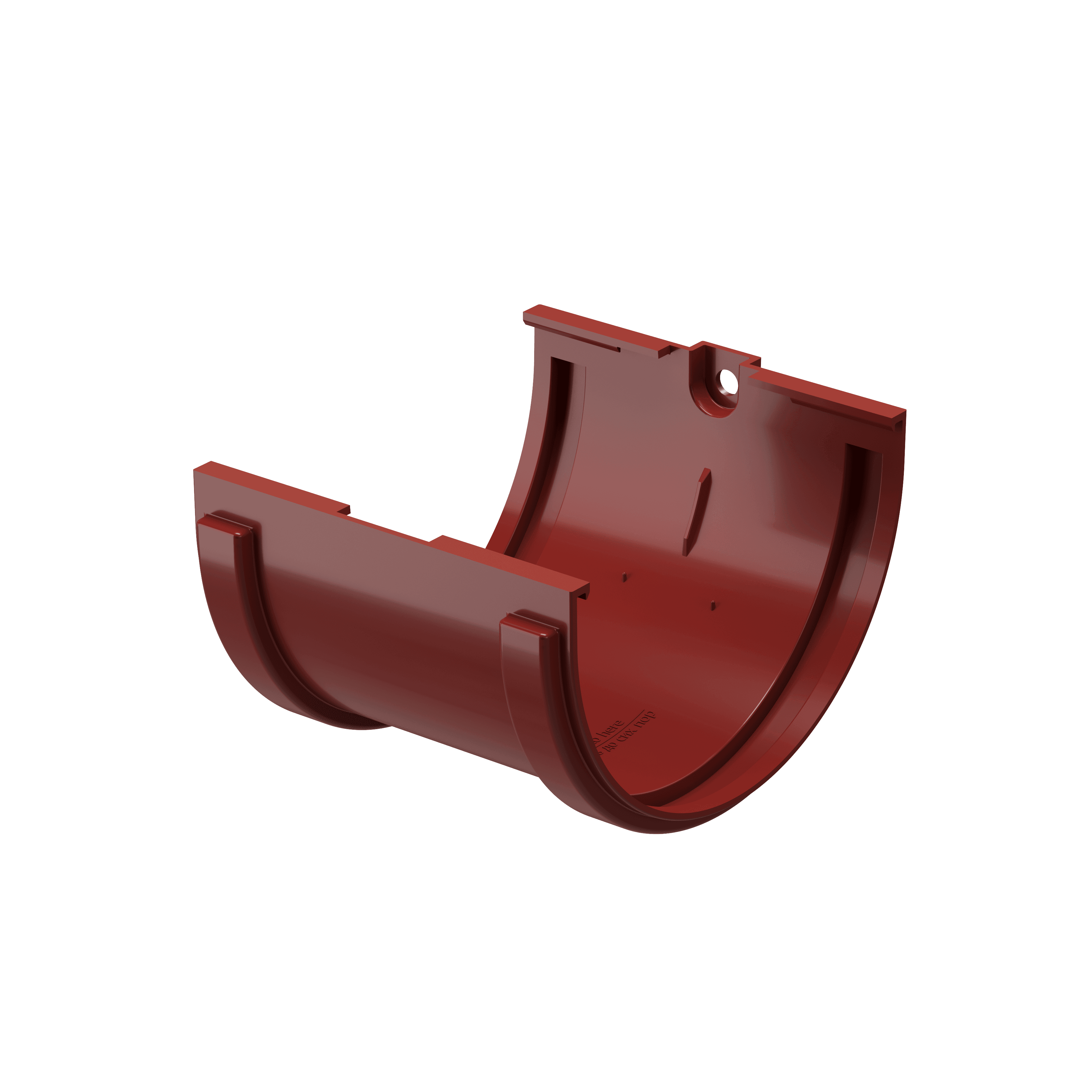 Docke STANDARD Соединитель желобов 120 мм (Красный 3005) - Image 1