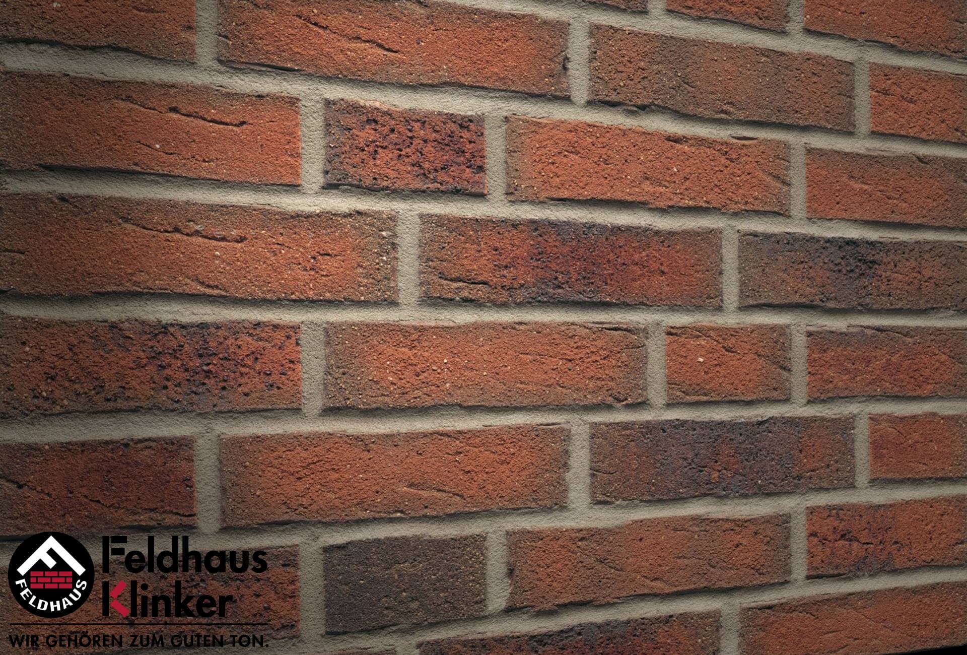 Плитка фасадная клинкерная Feldhaus Klinker R687NF14 sintra terracotta linguro, 240*71*14 мм - Image 2