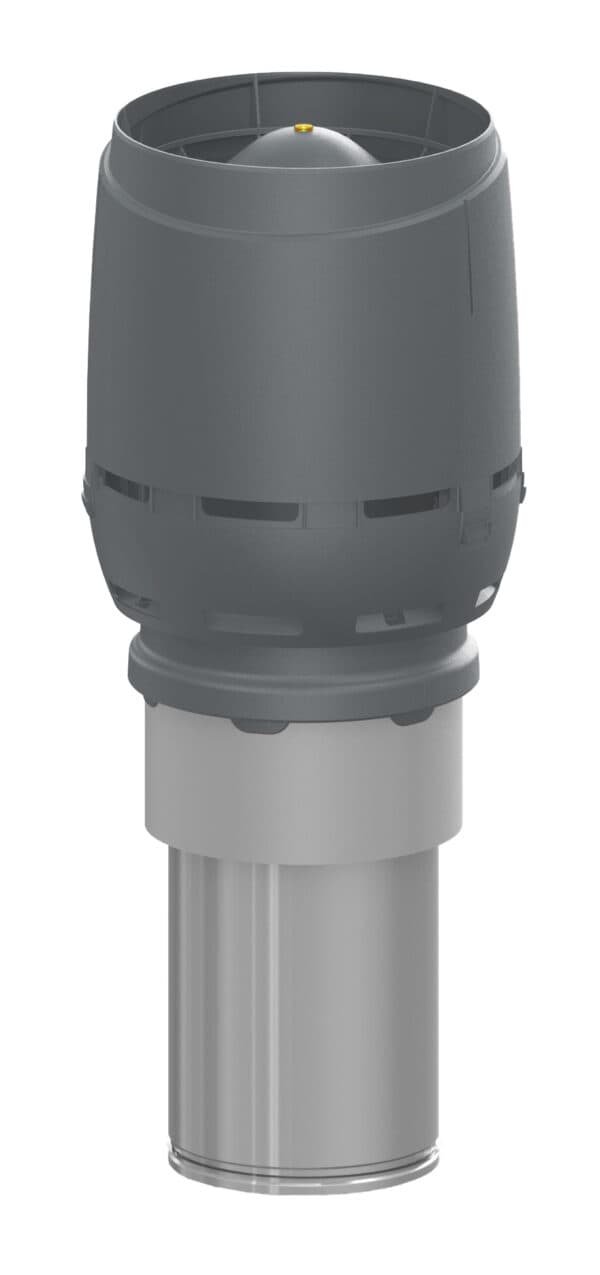 Выход вентиляционный изолированный с колпаком Vilpe FLOW XL 250C/IS/450, серый - Image 1