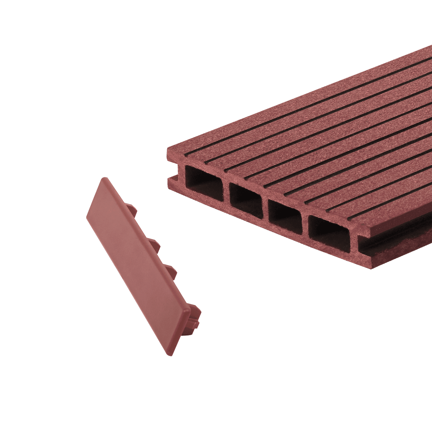 Заглушка торцевая GRINDERDECO Красный, 150*25 мм (10 шт/упак) - Image 1