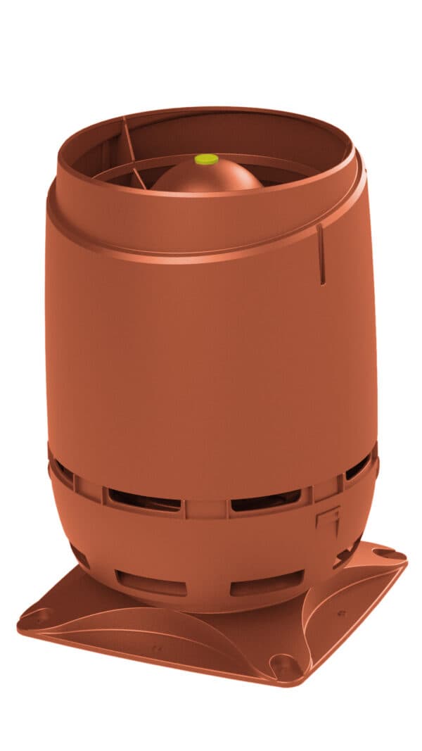 Выход вентиляционный Vilpe FLOW 125S + основание 250*250, кирпичный - Image 1