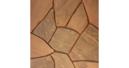 Песчаник красный обожженный, 35-45 мм фото