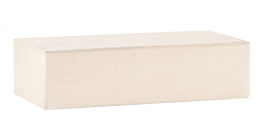 Кирпич керамический облицовочный полнотелый ЛСР белый гладкий M400, 250*120*65 мм фото