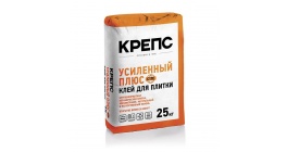 Клей для плитки и керамогранита КРЕПС УСИЛЕННЫЙ ПЛЮС, 25 кг фото