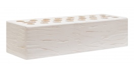 Кирпич керамический облицовочный пустотелый Kerma Color White Powder R 1NF 250×120×65 фото