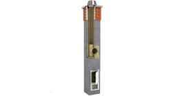 Комплект дымохода SCHIEDEL UNI одноходовой без вентканала 4 п.м, 32*32 см, D 16 см фото