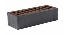 Кирпич керамический облицовочный пустотелый RECKE 5-32-00-2-00 черный фактурный 250*85*65 мм фото