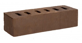 Кирпич клинкерный облицовочный пустотелый Kerma Premium Klinker Коричневый риф 0,5NF 250*60*65 мм фото