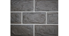 Керамическая фасадная плитка SilverFox Anes 418 chocolate под камень, 300*150 мм фото