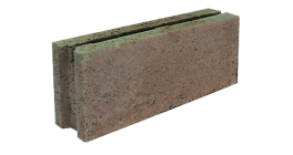 Блок бетонный рядовой гладкий Меликонполар СКЦ-2Р-14 серый, 380*80*140 мм фото