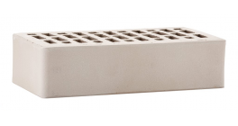 Кирпич керамический облицовочный пустотелый ЛСР светло-серый гладкий 250*120*65 мм фото