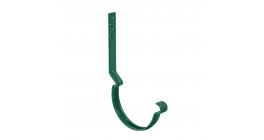 Крюк крепления желоба длинный с комплектом крепления AquaSystem зеленый RAL6005, 90/125 фото
