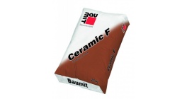 Цветной раствор полусухой консистенции на основе цементного вяжущего Baumit Ceramic F Серый, 25 кг фото
