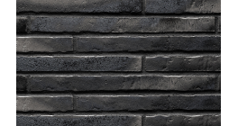 Клинкерная фасадная плитка Stroher Riegel 50 453 Silber-schwarz рельефная, 490*40*14 мм фото