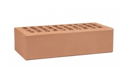 Кирпич керамический облицовочный пустотелый ЛСР Светло-коричневый гладкий, 250*120*65 мм фото
