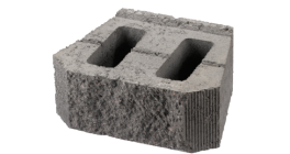 Подпорный камень Меликонполар серый, 395*270*152(167) мм фото