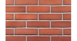 Клинкерная фасадная плитка King Klinker Dream House Рубиновое пламя 19 гладкая, 250*65 мм фото