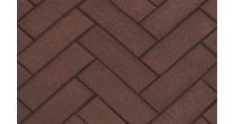 Брусчатка тротуарная клинкерная ЛСР Мюнхен Лонг коричневый, 250*80*50 мм	 фото