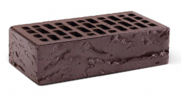 Кирпич керамический облицовочный пустотелый КС-керамик Темный шоколад кора дерева 250*120*65 мм фото