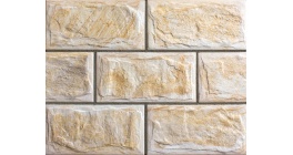 Керамическая фасадная плитка SilverFox Anes 414 beige под камень, 300*150 мм фото