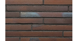Клинкерная фасадная плитка Stroher Riegel 50 455 Braun-blau рельефная, 490*40*14 мм фото