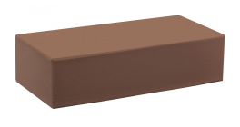 Кирпич керамический облицовочный полнотелый КС-Керамик Темный шоколад гладкий, 250*120*65 мм фото