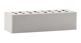 Кирпич клинкерный облицовочный пустотелый ЛСР Стокгольм серый гладкий 250*85*65 мм фото