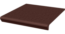 Клинкерная флорентийская ступень Paradyz Natural Brown Duro, 330*300*11 мм фото